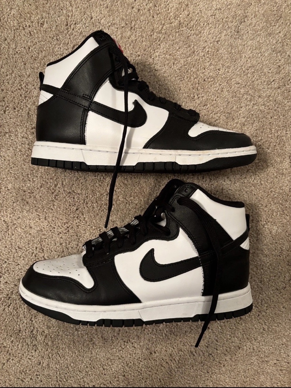 Nike Dunk High Black White Retro Panda Sneakers